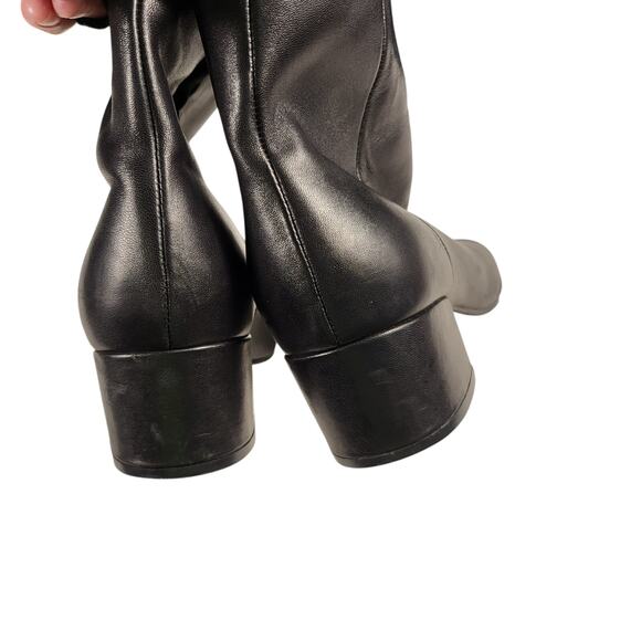 Marc Fisher LTD Leonna Pointed Toe Bootie black leather boot size 6.5 - Picture 5 of 7